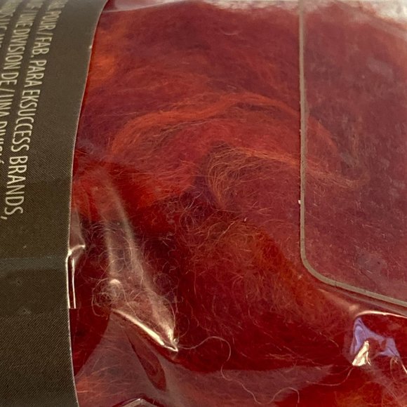 24 Dimensions FeltWorks 100% Wool Red Curly Roving 0.25oz Needle Felting Crafts - Picture 7 of 16